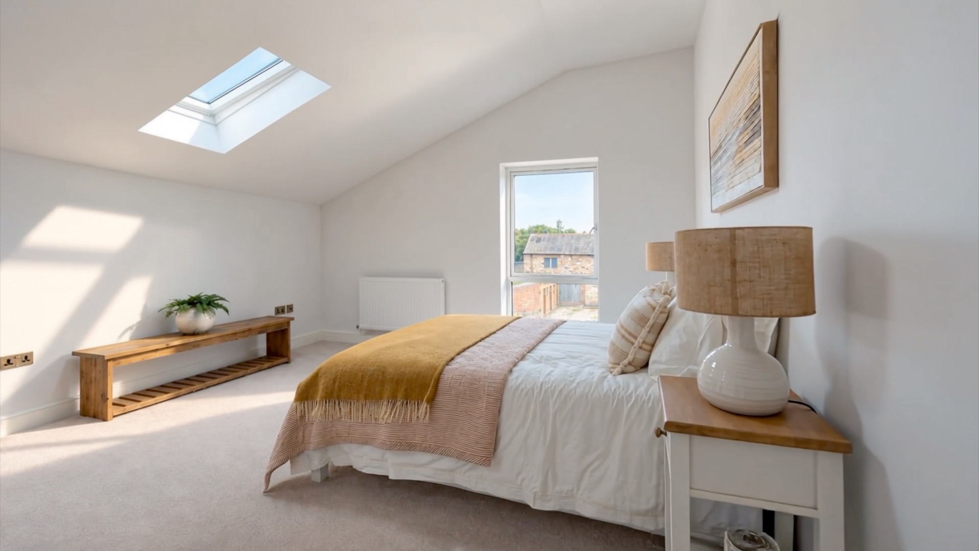 Eastland Banks bedroom in soft neutral tones